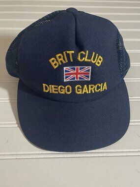 RARE Vintage Brit Club Diego Garcia Embroidered Hat